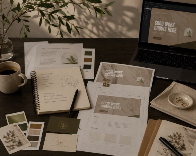 Logo Design Portfolio and Color Palette
